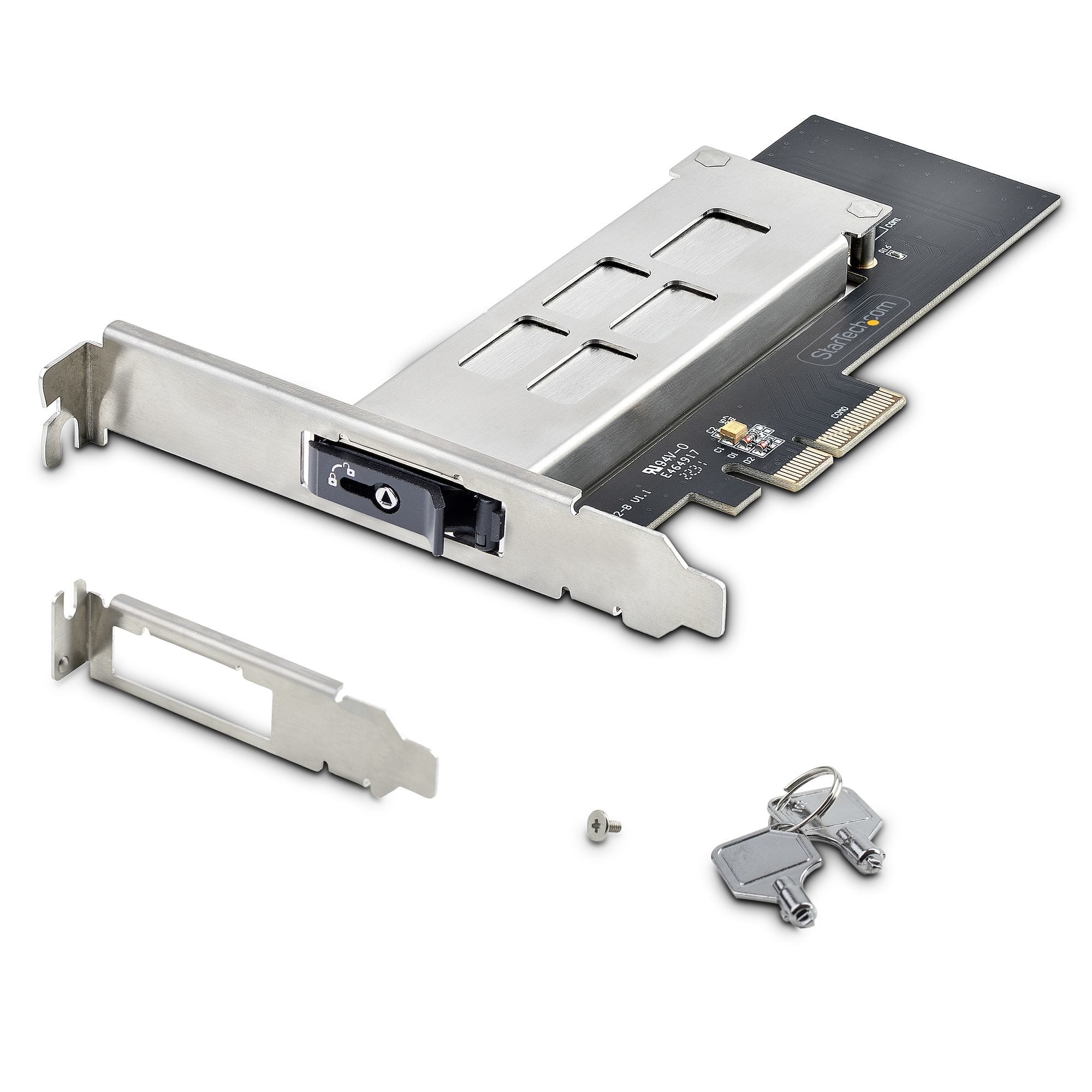 Startech Tarjeta Pcie X4 A Ssd Nvme M.2 - Rack Móvil Backplane Con Bandeja Removible Hot Swap Intercambiable En Caliente Con Llave