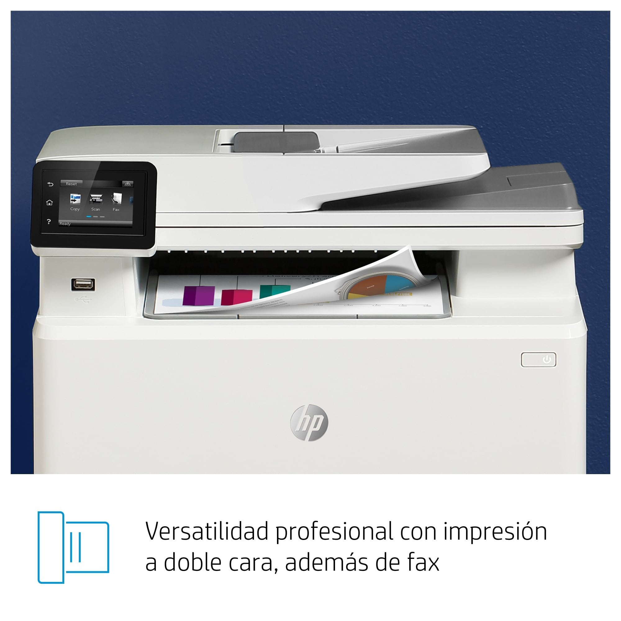Multifunción Láser Color Hp Láserjet Pro M283fdw Wifi Fax Dúplex Blanca