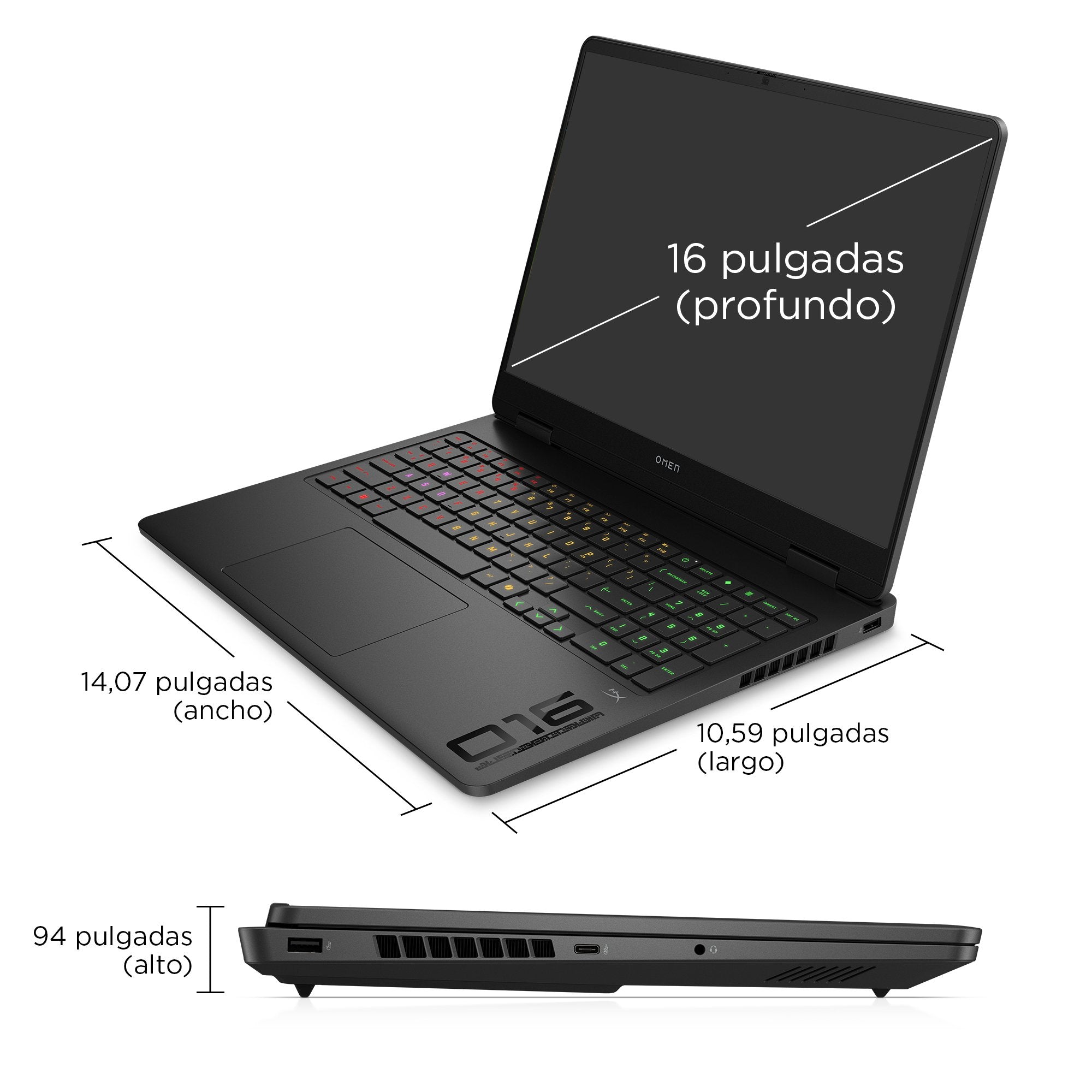 EAN 199251388613 - HP OMEN Gaming 16-am0039ns Intel Core Ultra 7 255H Portátil 40,6 cm (16") 2K 32 GB DDR5-SDRAM 1 TB SSD NVI imagen 7