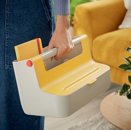 EAN 4002432126194 - Leitz 61250019 caja de almacenaje Rectangular Acrilonitrilo butadieno estireno (ABS) Blanco, Amarillo imagen 4