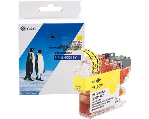 G&G Tintencartucho Compatible Con Brother Lc-3219y Amarillo