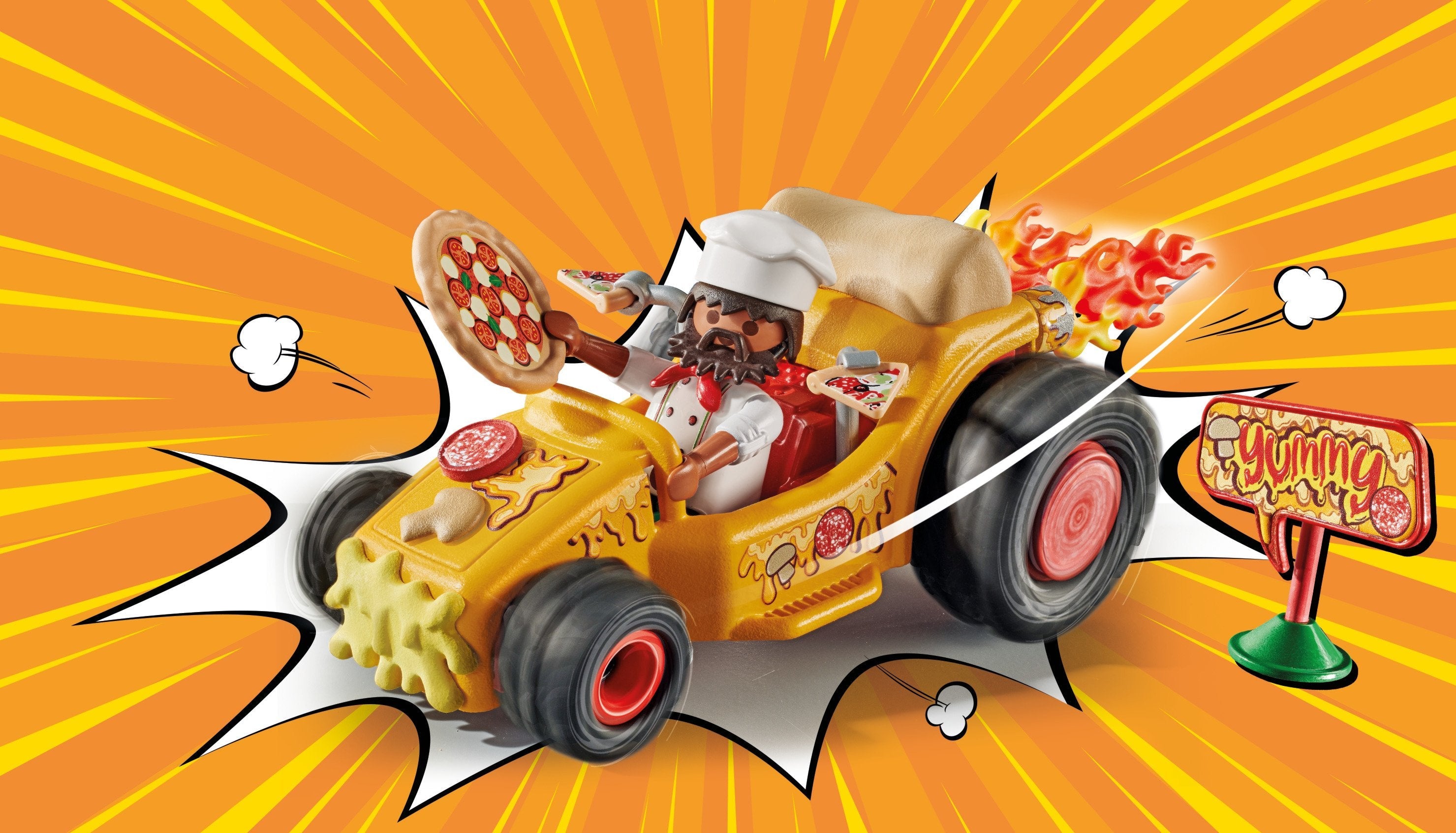 Playmobil 71634 Funstars Racing Pizza, Juguete De Construcción 71634