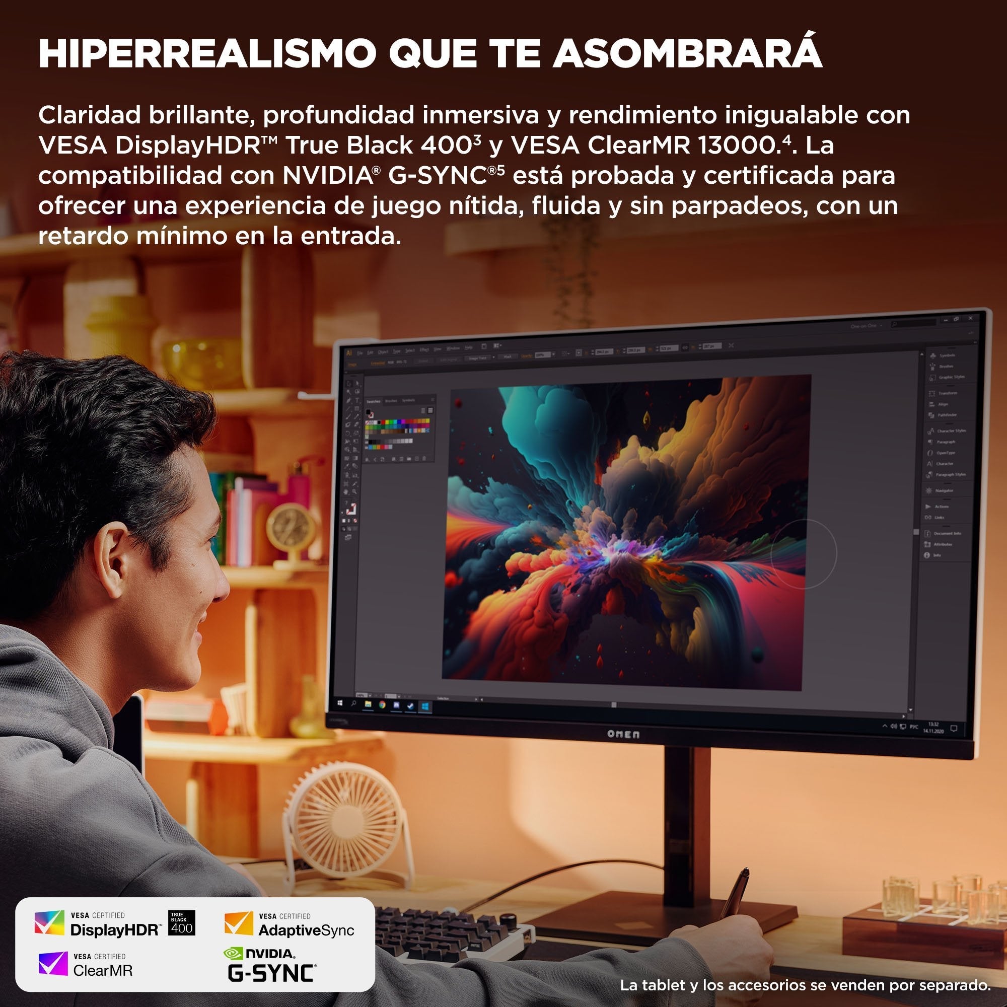 EAN 197961928082 - HP OMEN Transcend 31.5 inch UHD 240Hz OLED Gaming Monitor - Transcend 32 pantalla para PC 80 cm (31.5") 38 imagen 12