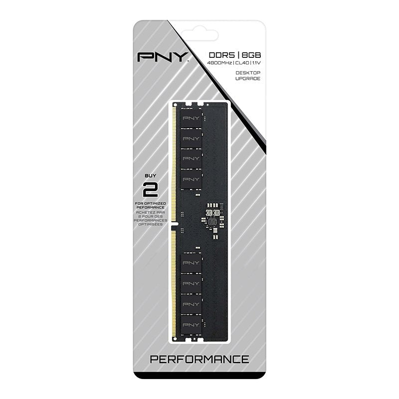 Memoria Ram Pny Performance 8 Gb Ddr5 4800 Dimm Unbuffered Md8gsd54800-Tb