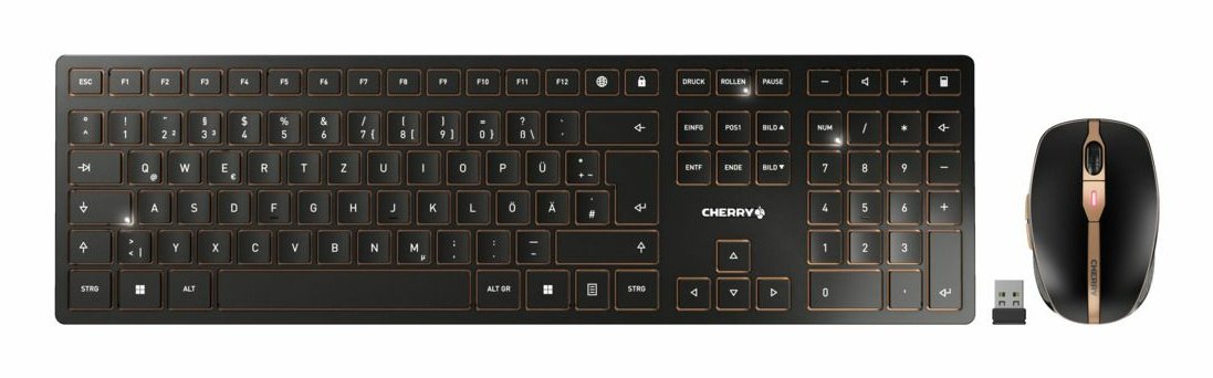 EAN 4025112108266 - CHERRY JD-9100IT-2 teclado Ratón incluido Hogar / Oficina RF Wireless + Bluetooth QWERTY Italiano Negro, imagen 1