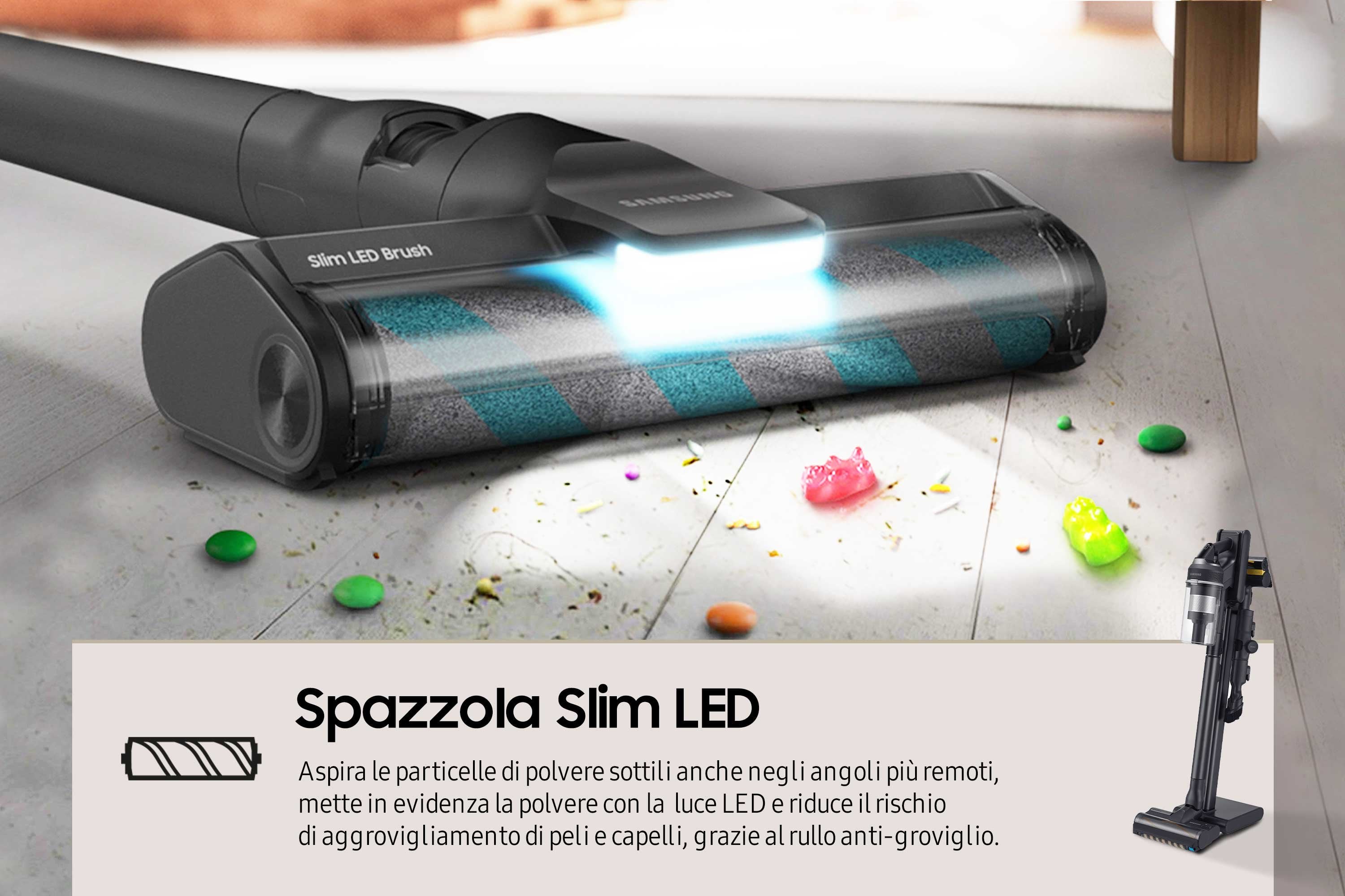 Aspiradora Samsung Vs20c9554tk Escoba Batería Secar Ciclónico Sin Bolsa 0,8 L 580 W Negro