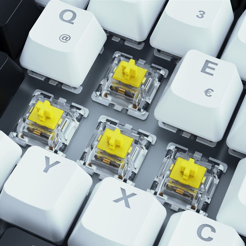 Teclado Italiano Sharkoon Skiller Sgk50 S3, Para Gaming Blanco