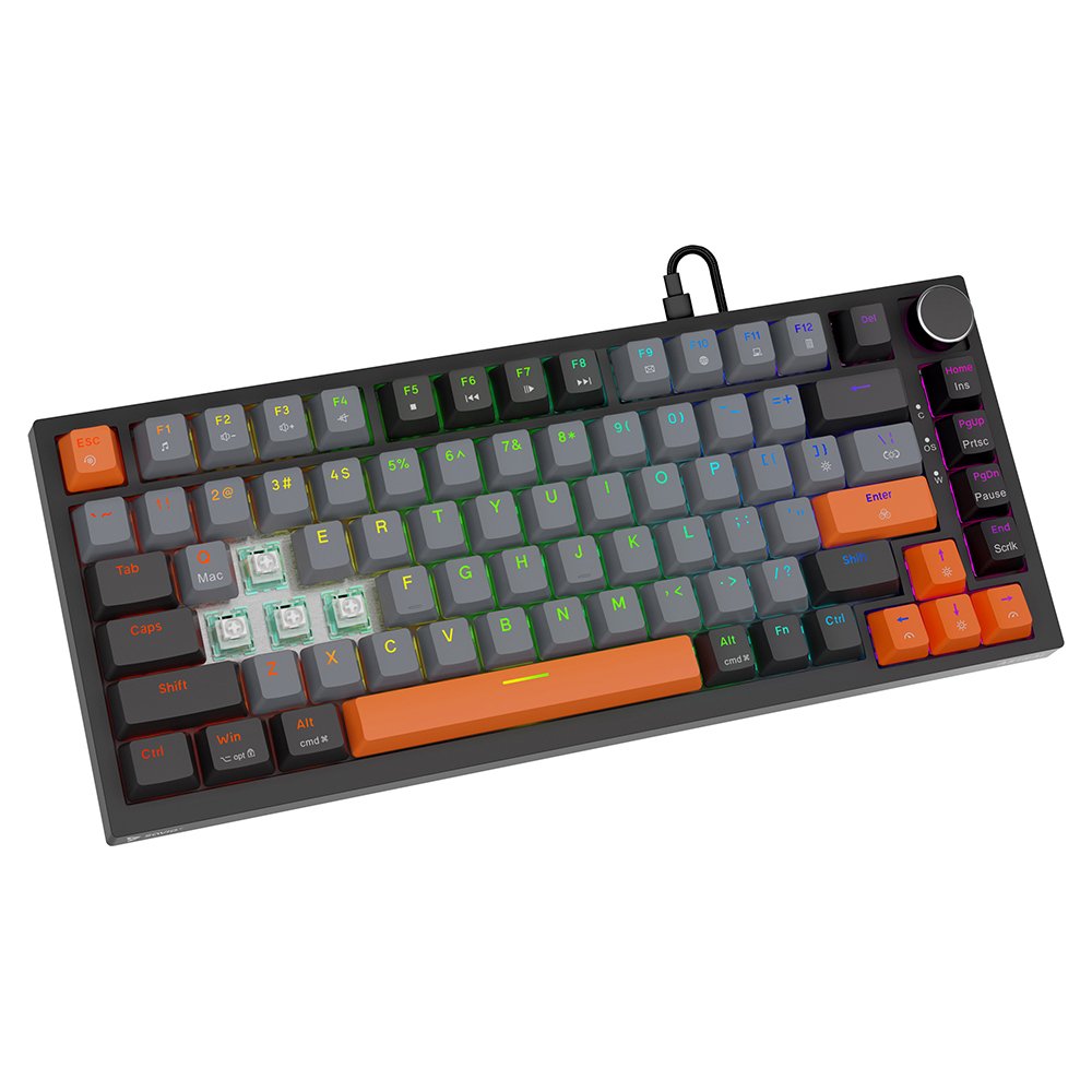 Savio Astral Black Jade 3 Colours Teclado Juego Usb Qwerty Internacional De Ee.Uu. Negro