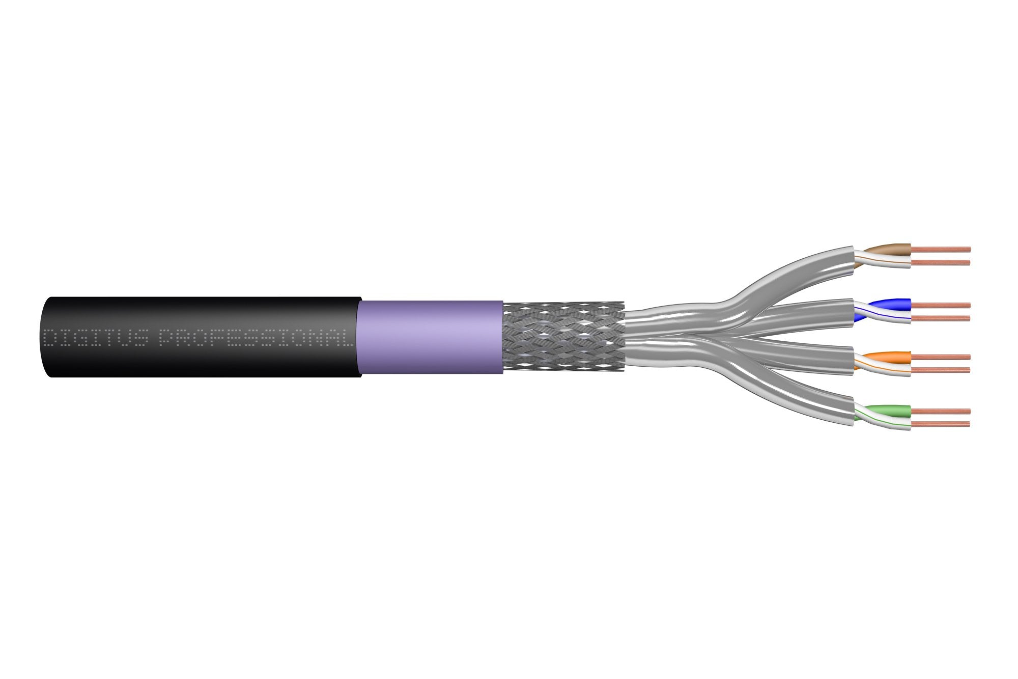 EAN 4016032387435 - Digitus DK-1741-VH-1-OD cable de red Negro Cat7 S/FTP (S-STP) imagen 1