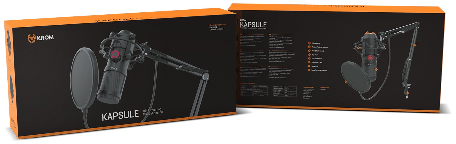 Kit De Microfono Krom Kapsule