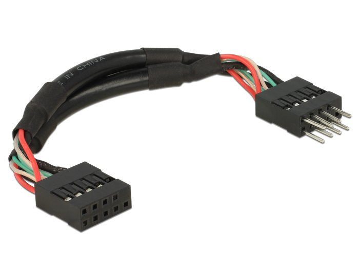 Delock Usb 2.0 Cable De Extensión De 10 Pines 10 Cm
