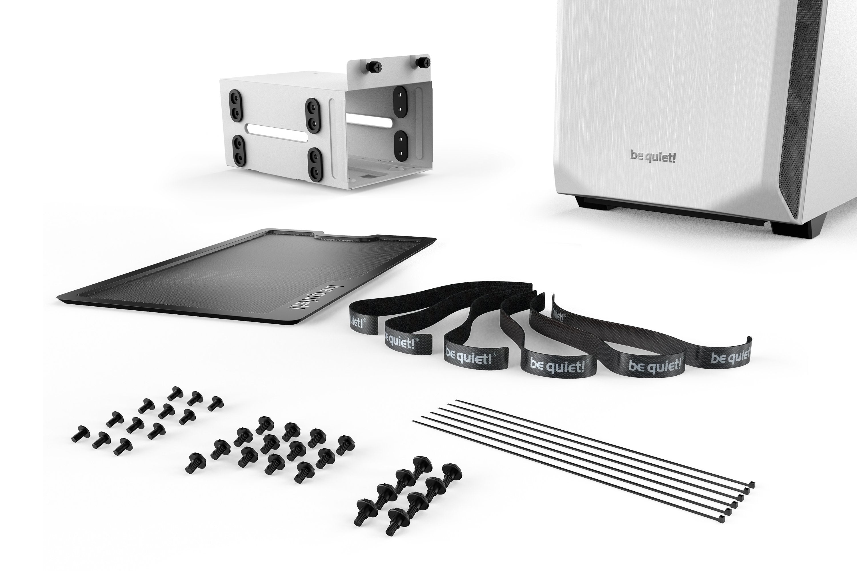 Caja Pc Be Quiet! Pure Base 500 Window White Insonorizada Incluye 2 Vent. 140mm