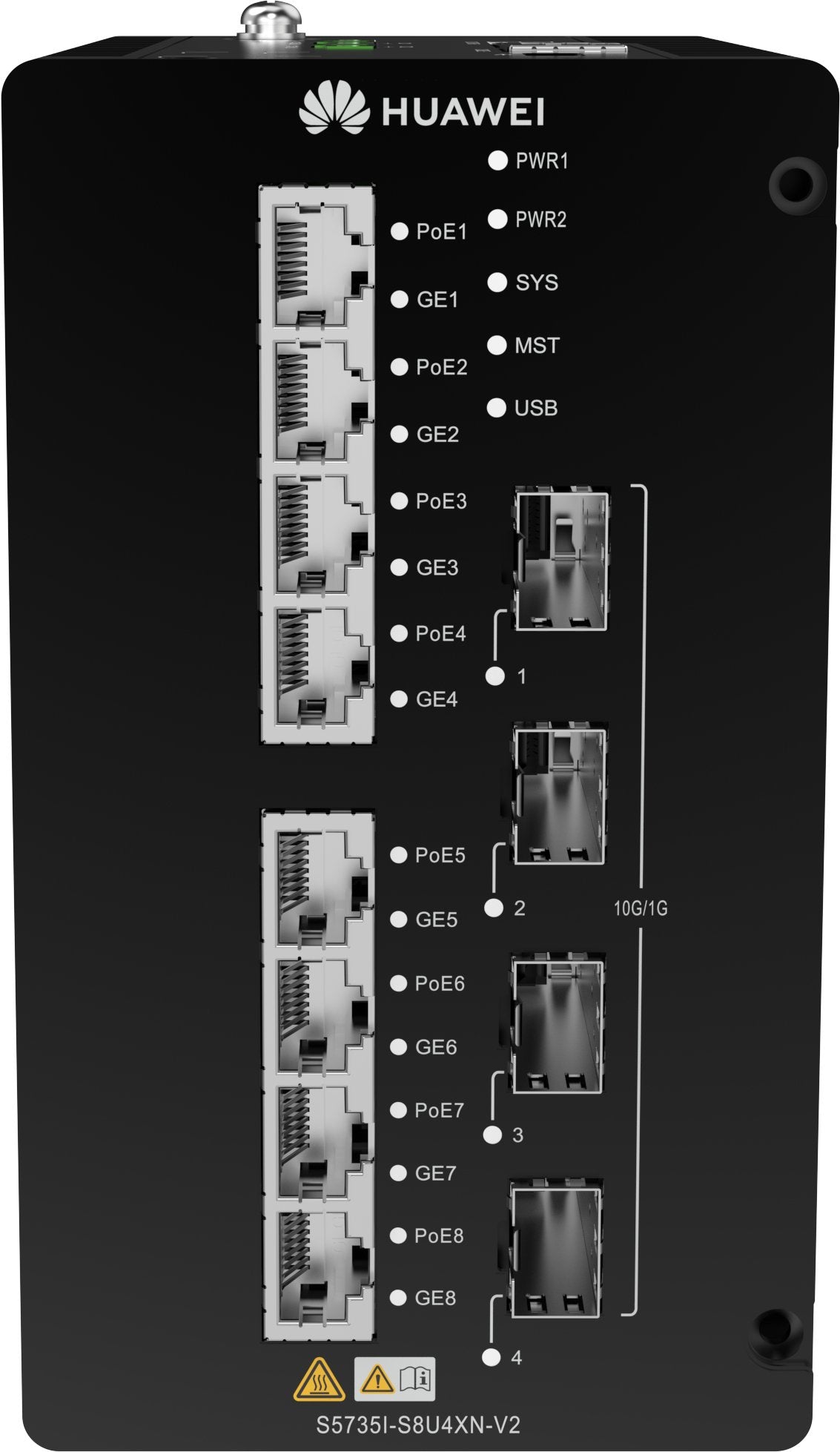 EAN 6901443422371 - Huawei CloudEngine S5735I-S8U4XN-V2 Gestionado Gigabit Ethernet (10/100/1000) Energía sobre Ethernet (PoE imagen 1