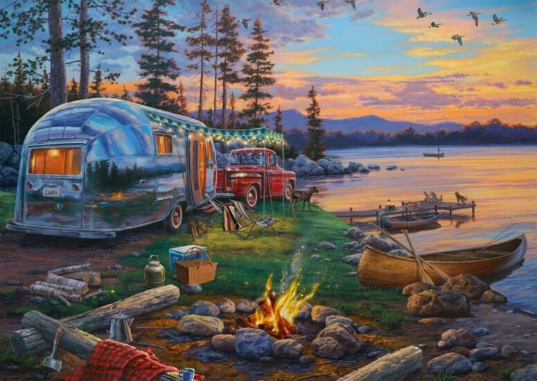 Juegos Schmidt Darrell Bush: Campingidyll Am Ver, Puzzle 1000 Parts 58533