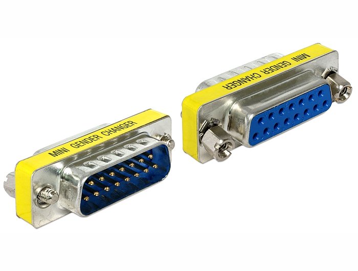Delock Adaptador Sub-D 15pin M/H Portschoner
