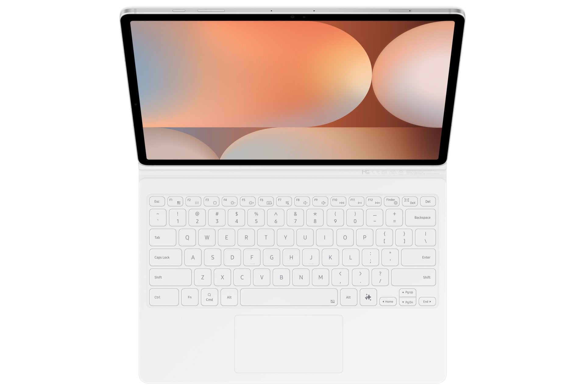 Funda Samsung Book Keyboard Para Tab S10+/S9+/S9 Fe+ Blanco