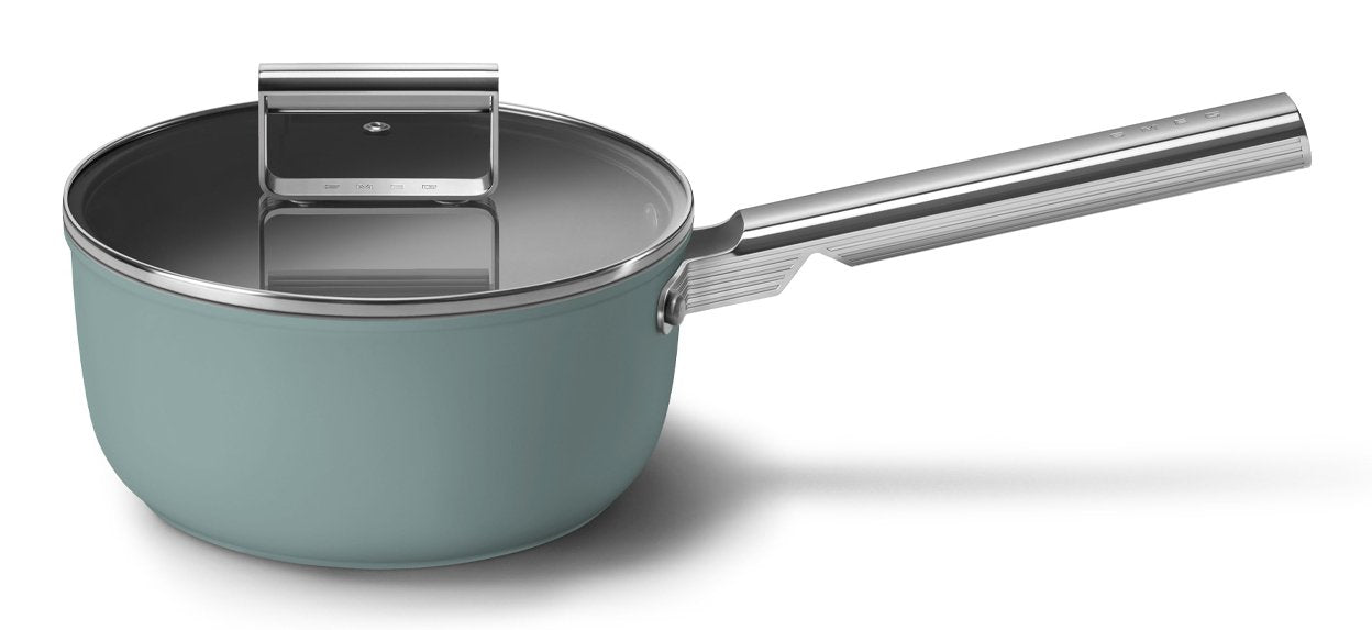 Smeg Spf2012egm Kochtopf, 20 Cm, Keramik, Edelstahlgriff, Smaragdgrün