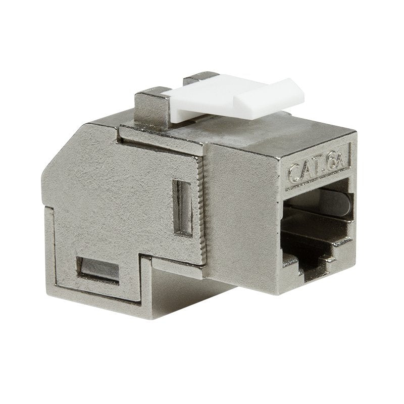 Acoplamiento Keystone Logilink 2x Rj45 Stp, Cat.6a, Acodado 90 °