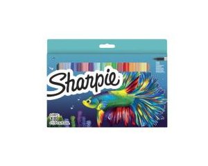 Sharpie Marker Permanentmarker Fine Big Pack "Fish" 6 Unidades