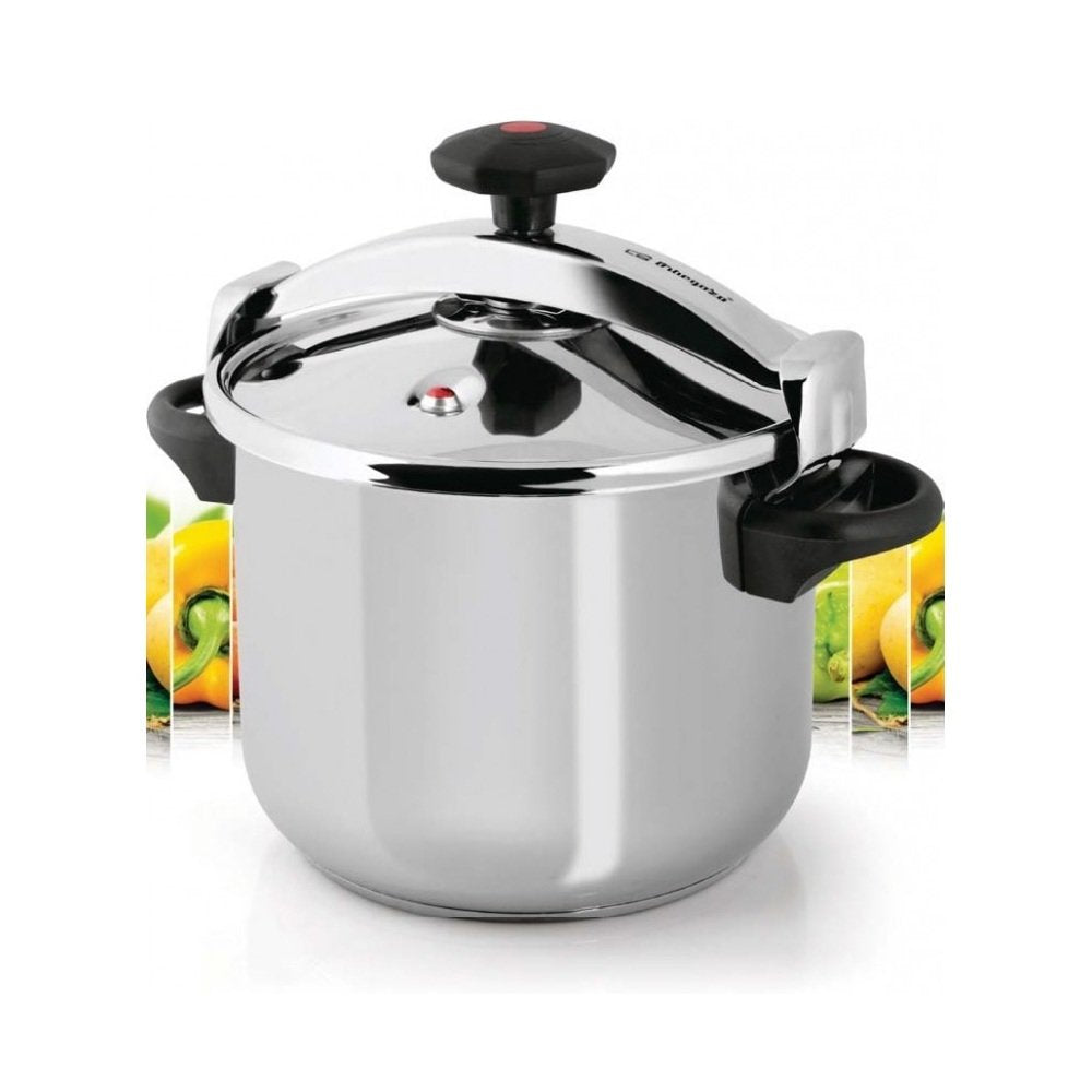 Orbegozo Hpl 12070 Olla Clasica A Presion - Capacidad 12 Litros - Triple Seguridad - Sistema De Cierre Progresivo -