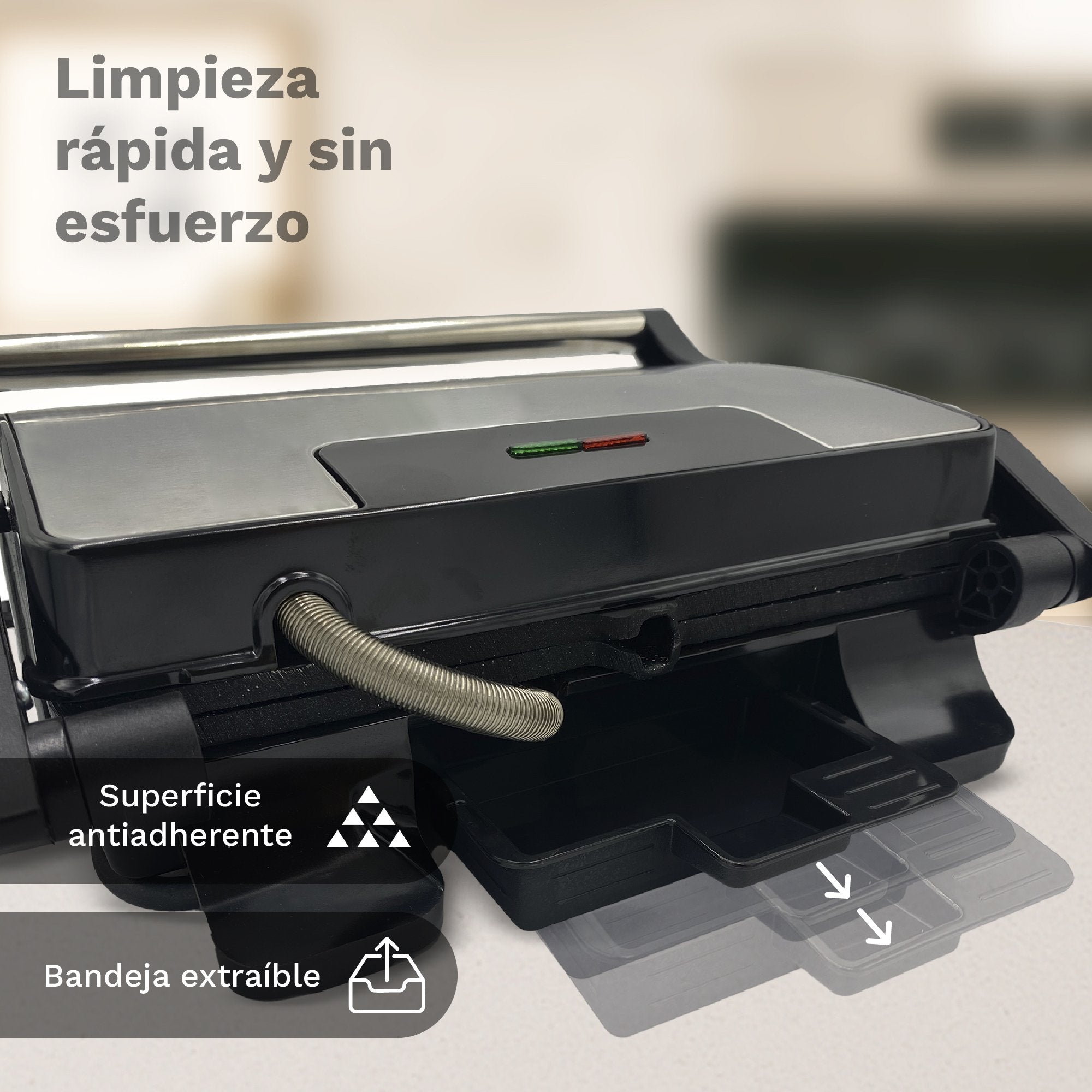 Grill Eléctrico Grunkel Grl-Marble 1000w Tamaño 230*145mm