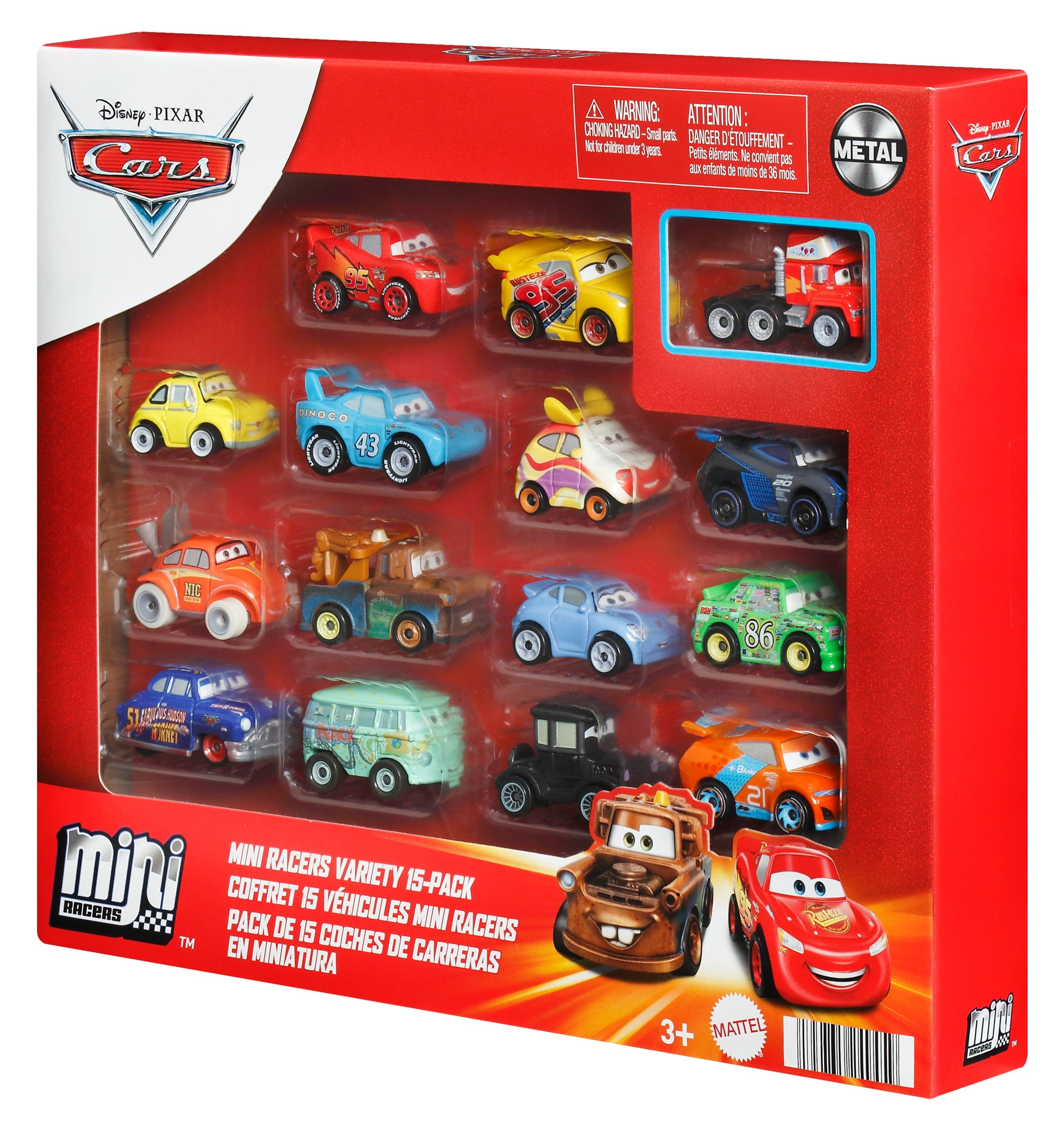 Cars Mikroauta 15-Pak Malych Samochodów