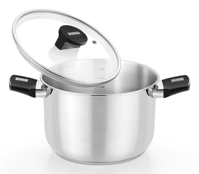 Olla Elite Inox M240224 24cm 6.5l Acero Inoxidable Apta Para Inducción
