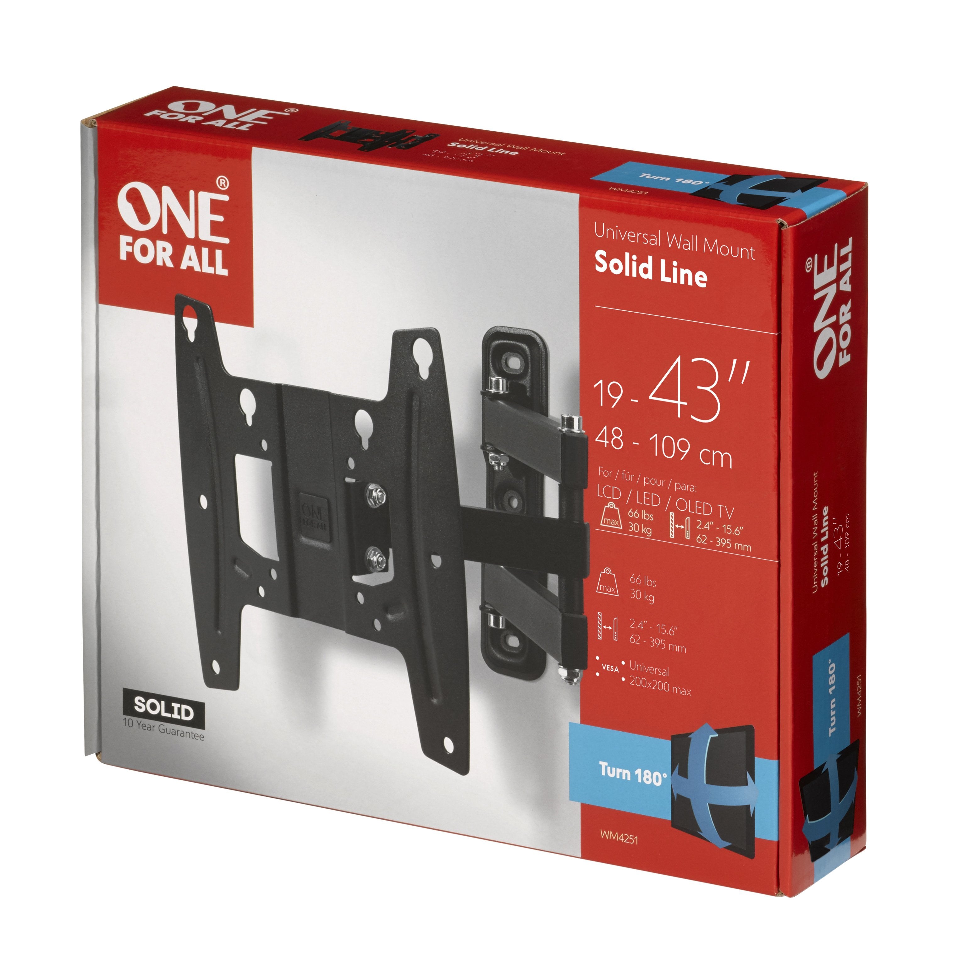 EAN 8716184064432 - One For All WM4251 109,2 cm (43") Negro imagen 2