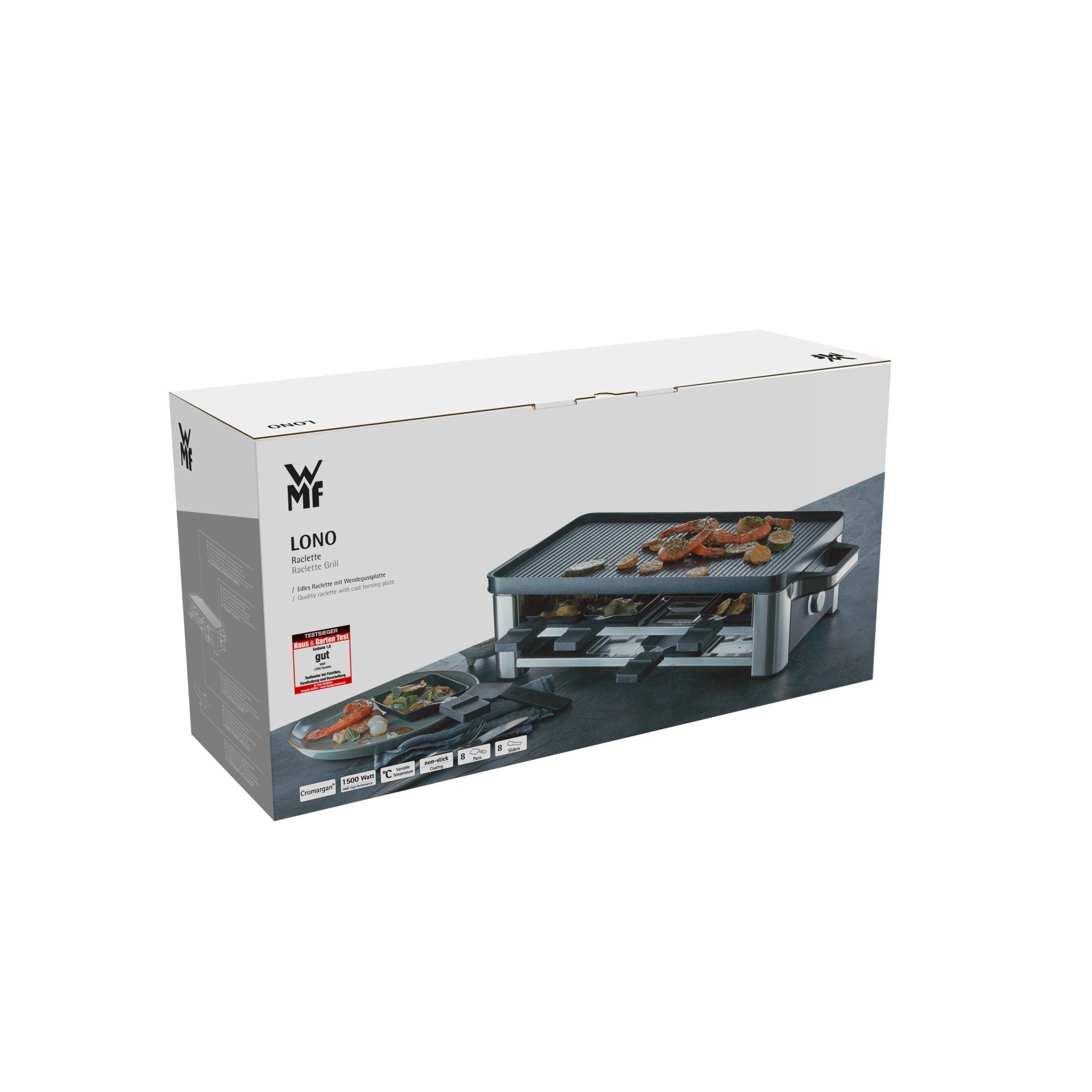 EAN 4211129116497 - WMF Lono 0415040011 parrilla de interior 8 personas(s) 1500 W Negro, Cromo imagen 8