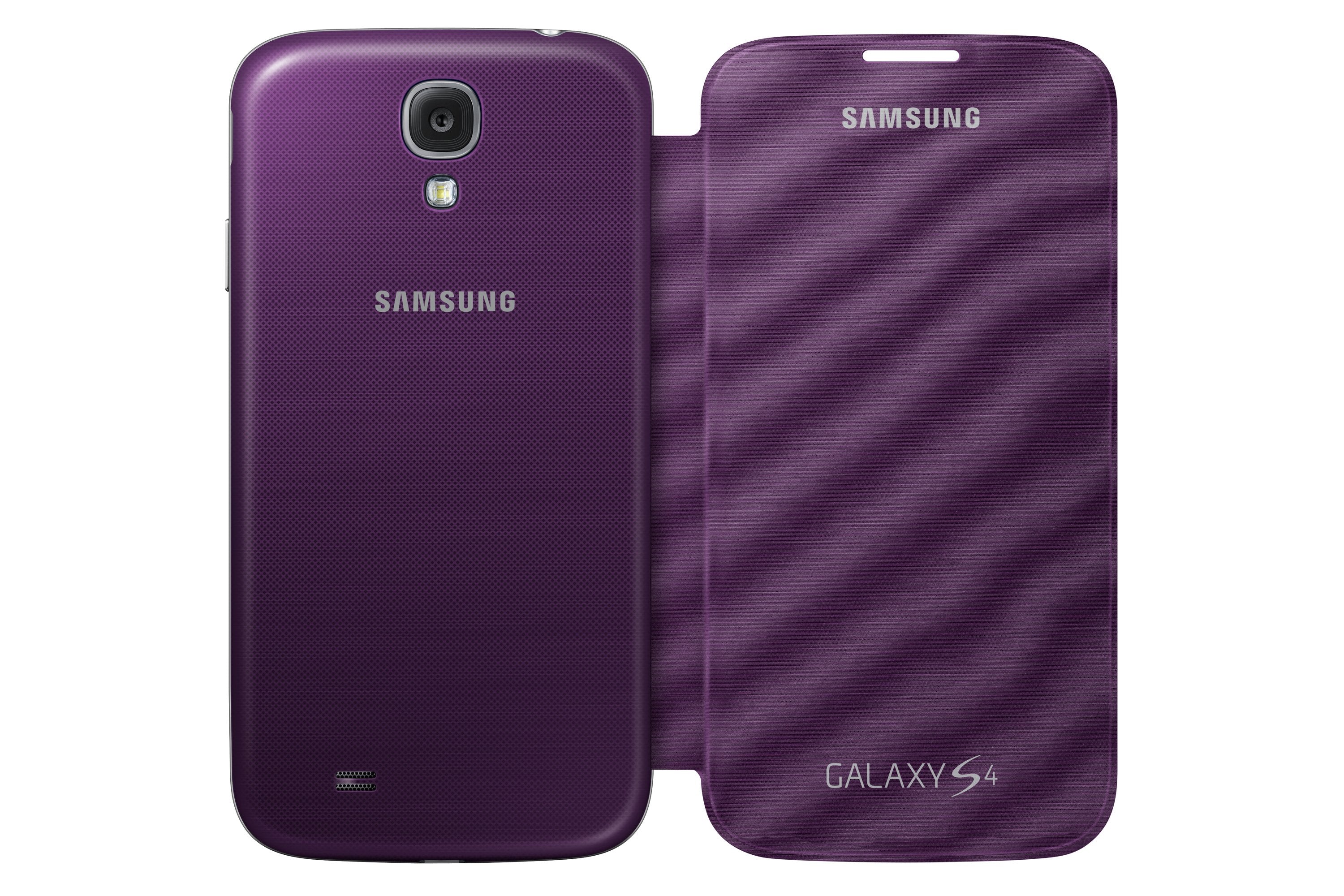 Samsung Flip Cover Funda Samsung Galaxy S4/Con Tapa.Sustituye Tapa Trasera/Marron/Ef-Fi950baegww