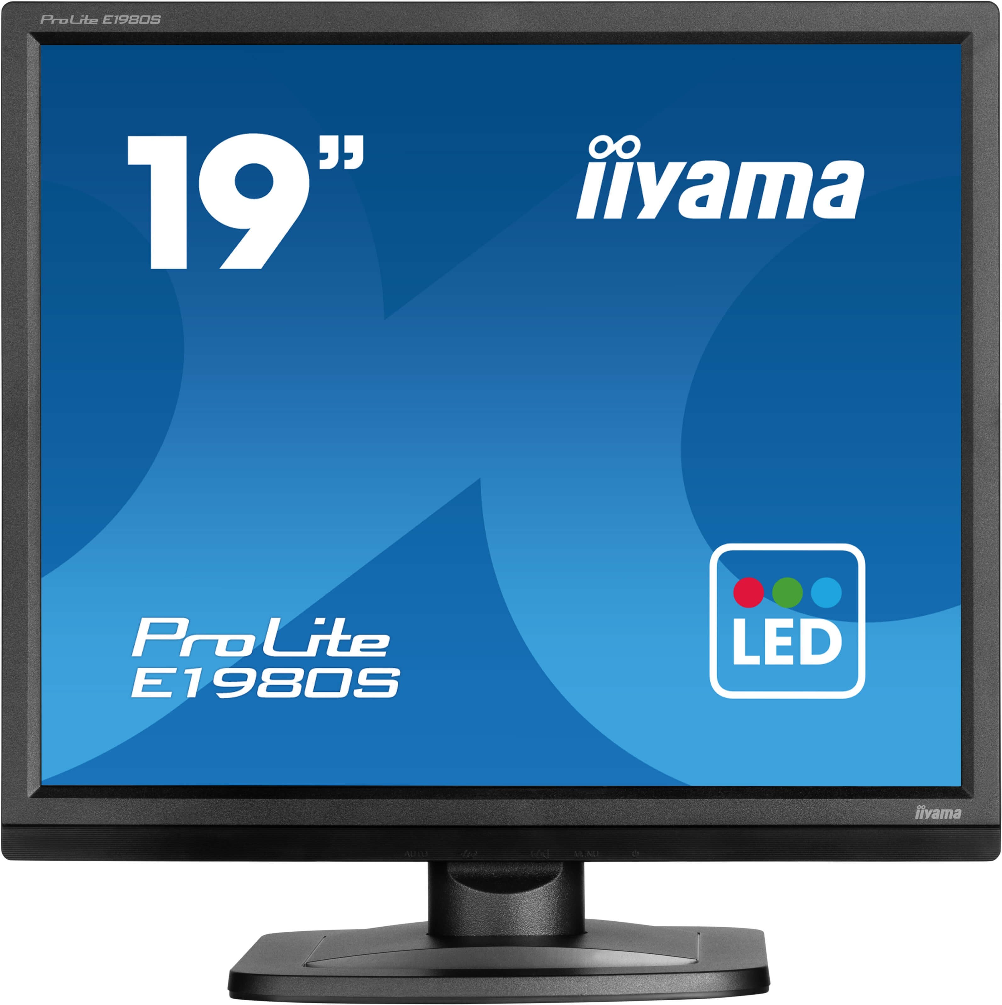 Monitor Iiyama Prolite E1980s-B1 Led 19", Negro Mate, Sxga, Tn, Hdmi, Dp E1980s-B1