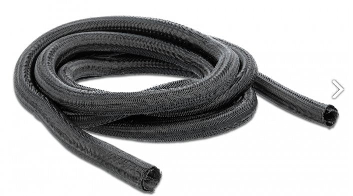 Delock Funda Trenzada De Cierre Automático 2 M X 25 Mm Negro