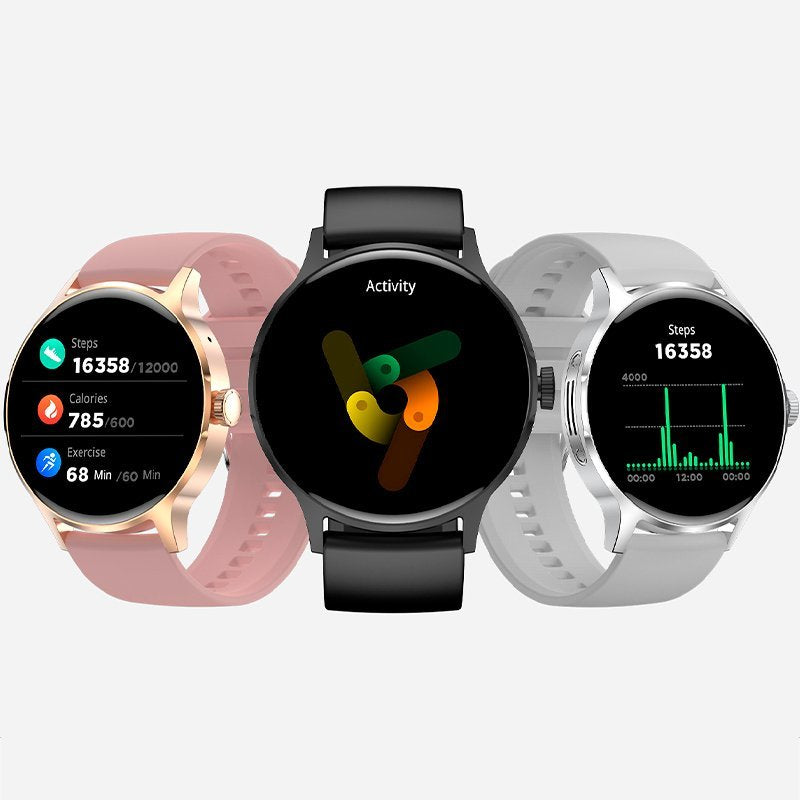 Cool Smartwatch Iris Silicona Rosa (Amoled, Llamadas, Salud, Deporte)