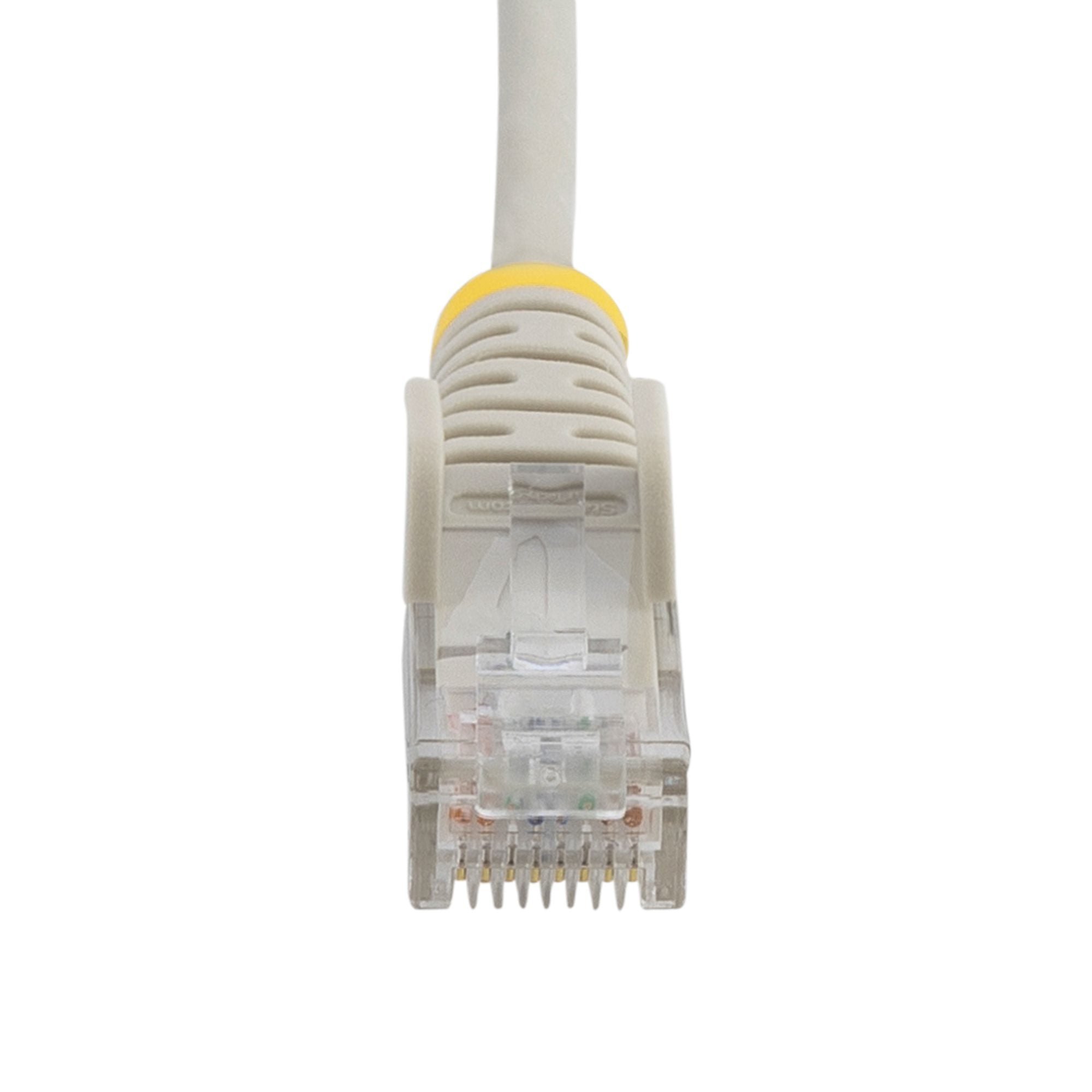 Startech.Com Cable Cat6 De 2,5m - Delgado - Con Conectores Rj45 Sin Enganches - Gris, 2,5 M, Cat6, U/Utp (Utp), Rj-45, Rj-45, Gris