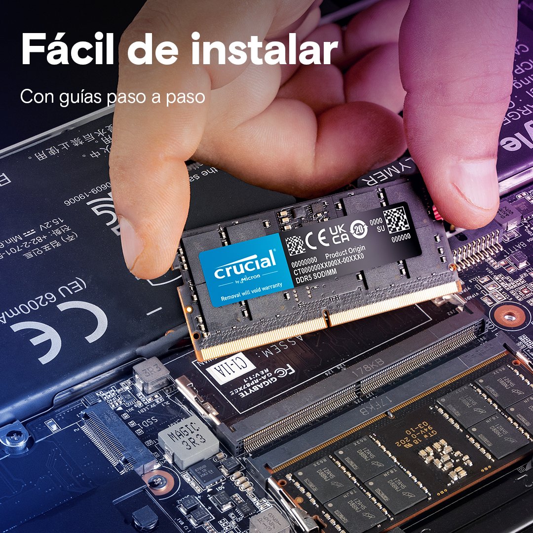 EAN 0649528944214 - Crucial CT2K64G56C46S5 módulo de memoria 128 GB 2 x 64 GB DDR5 262-pin SO-DIMM imagen 6