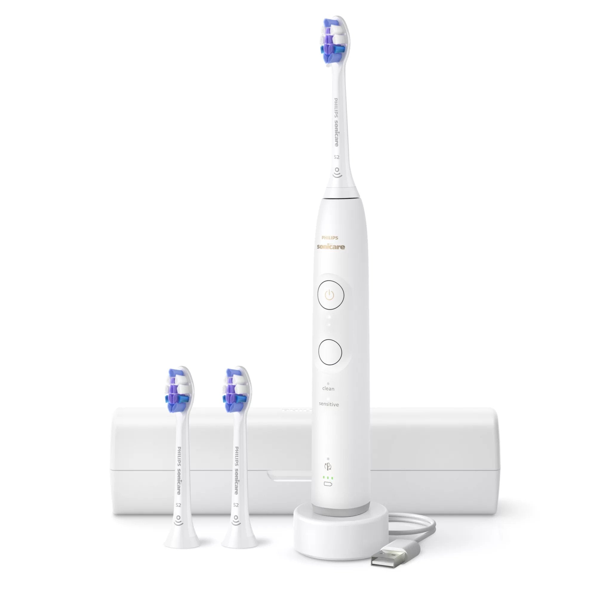 EAN 8720689021722 - Philips HX7400/02 cepillo eléctrico para dientes Adulto Cepillo dental sónico Blanco imagen 1
