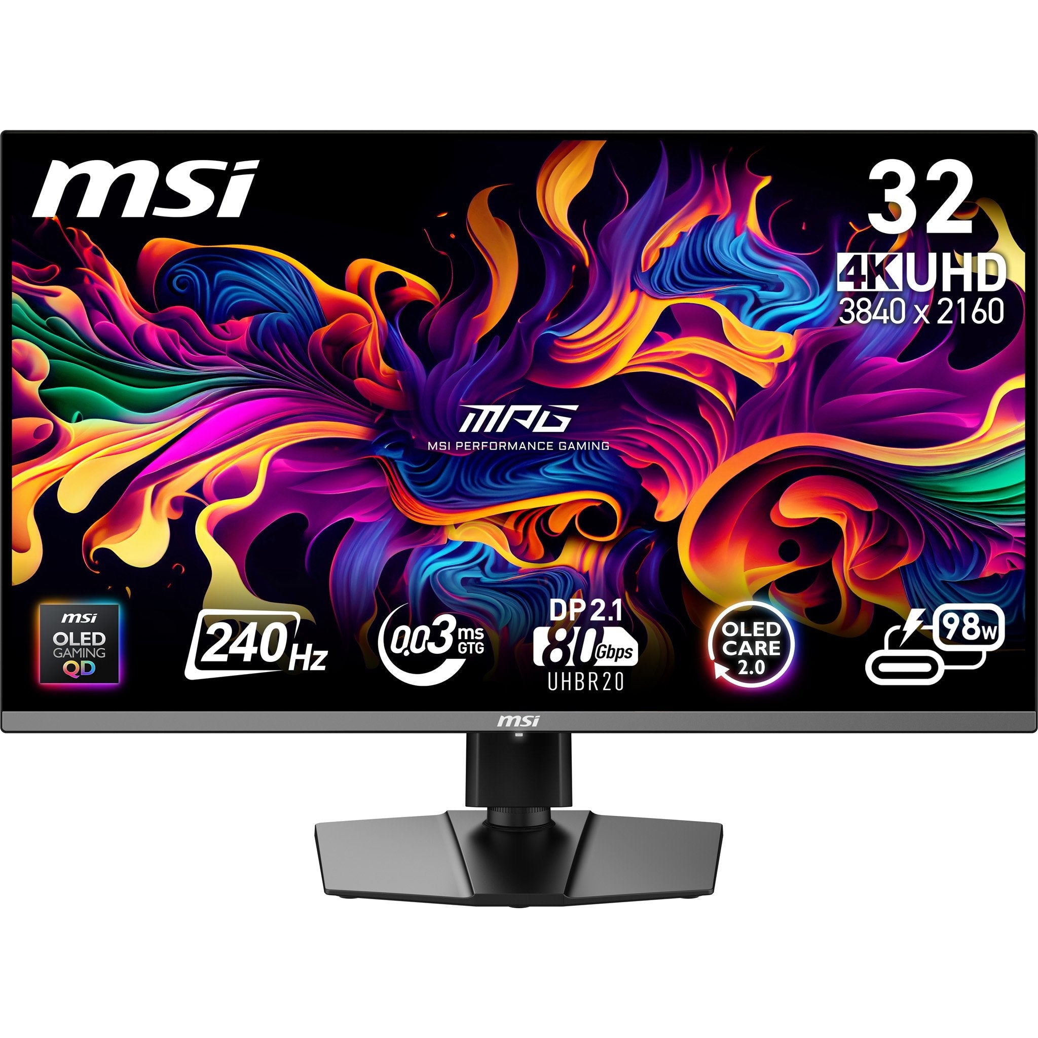 Msi Mpg 322urx Qd-Oled - 31.5" Qd-Oled 4k Uhd 0.03ms 240hz
