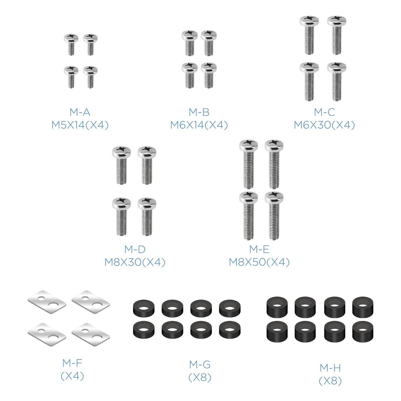 Tooq Soporte De Mesa Para Tv De 32"-65" - Gestion De Cables - Peso Max 40kg - Vesa 400x400mm - Fabricado En Aluminio -