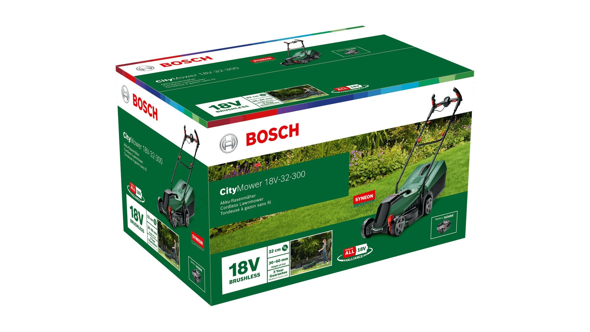 EAN 4059952562988 - Bosch CityMower Cortacésped manual Batería Negro, Verde imagen 5