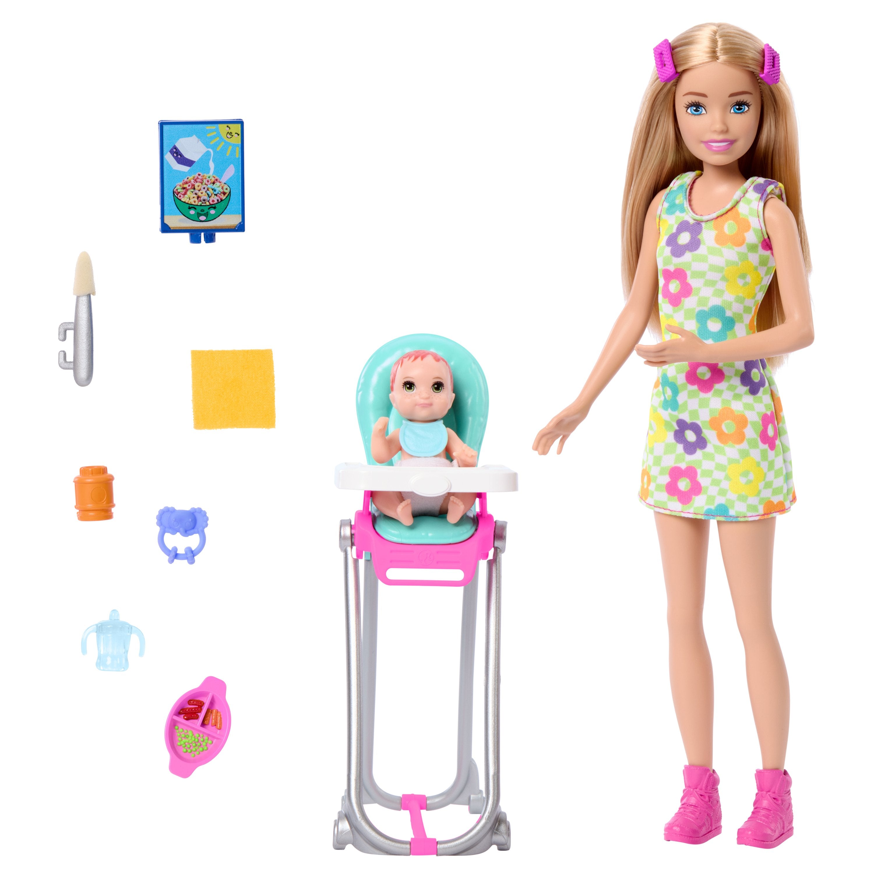 Muñeca Mattel Barbie Family & Friends New Skipper Babysitters Inc Playset