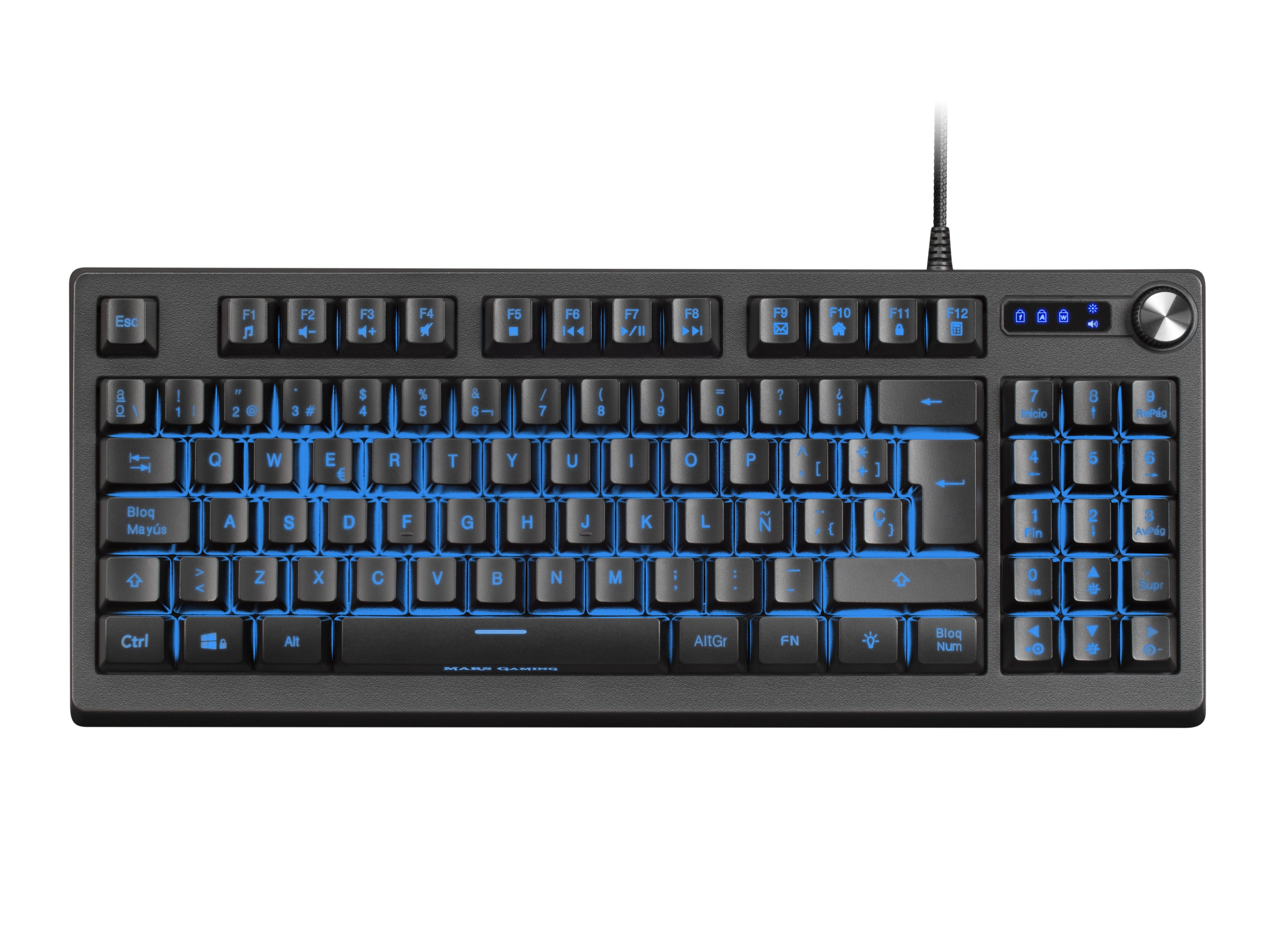 Teclado Gaming Semimecánico Mars Gaming Mkrevo