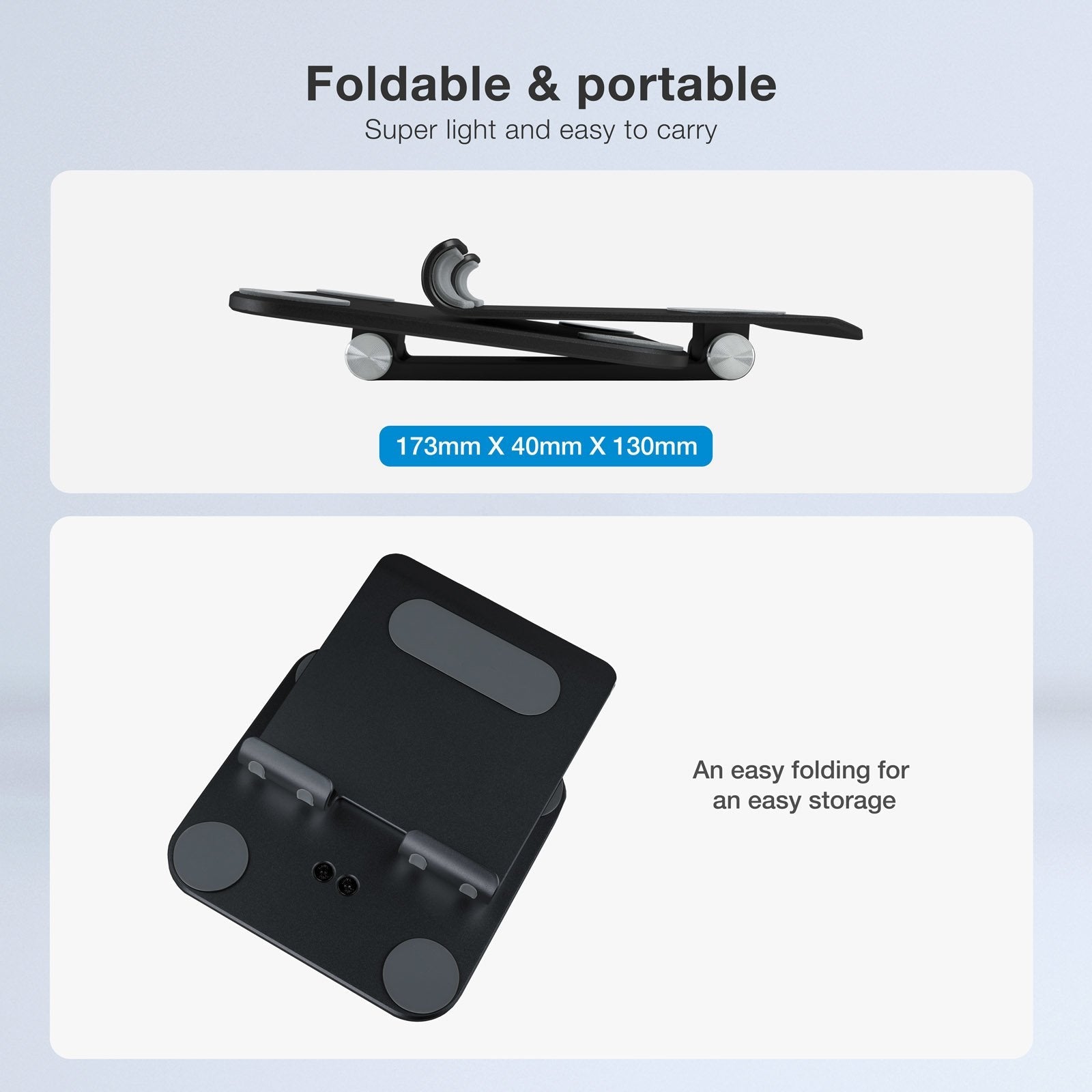 Tooq Soporte Plegable Para Tablet Hasta 13" - Negro