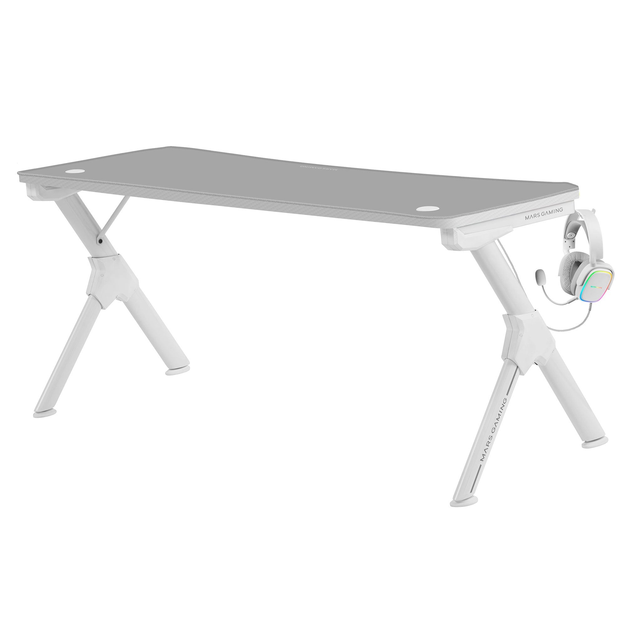 Mesa Gaming Mars Gaming Mgdxl 160 X 60 X 75cm Blanca