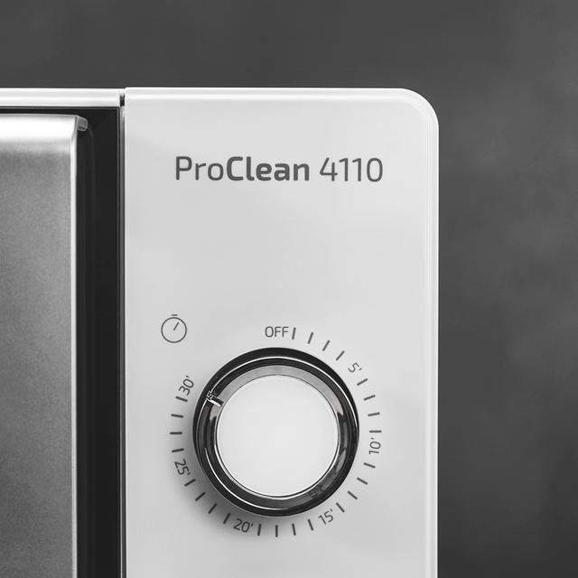 Microondas Cecotec Proclean 4110/ 700w/ Capacidad 23l/ Función Grill/ Negro