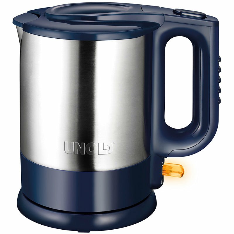 EAN 4011689180187 - Unold 18018 tetera eléctrica 1,5 L 2200 W Azul, Acero inoxidable imagen 1