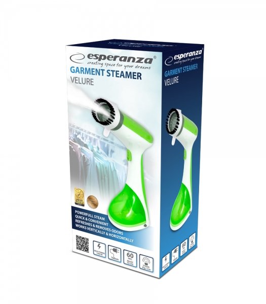 EAN 5901299950425 - Esperanza EHI008 vaporizador para ropa Vaporizador manual de prendas 0,22 L 1400 W Verde, Blanco imagen 5