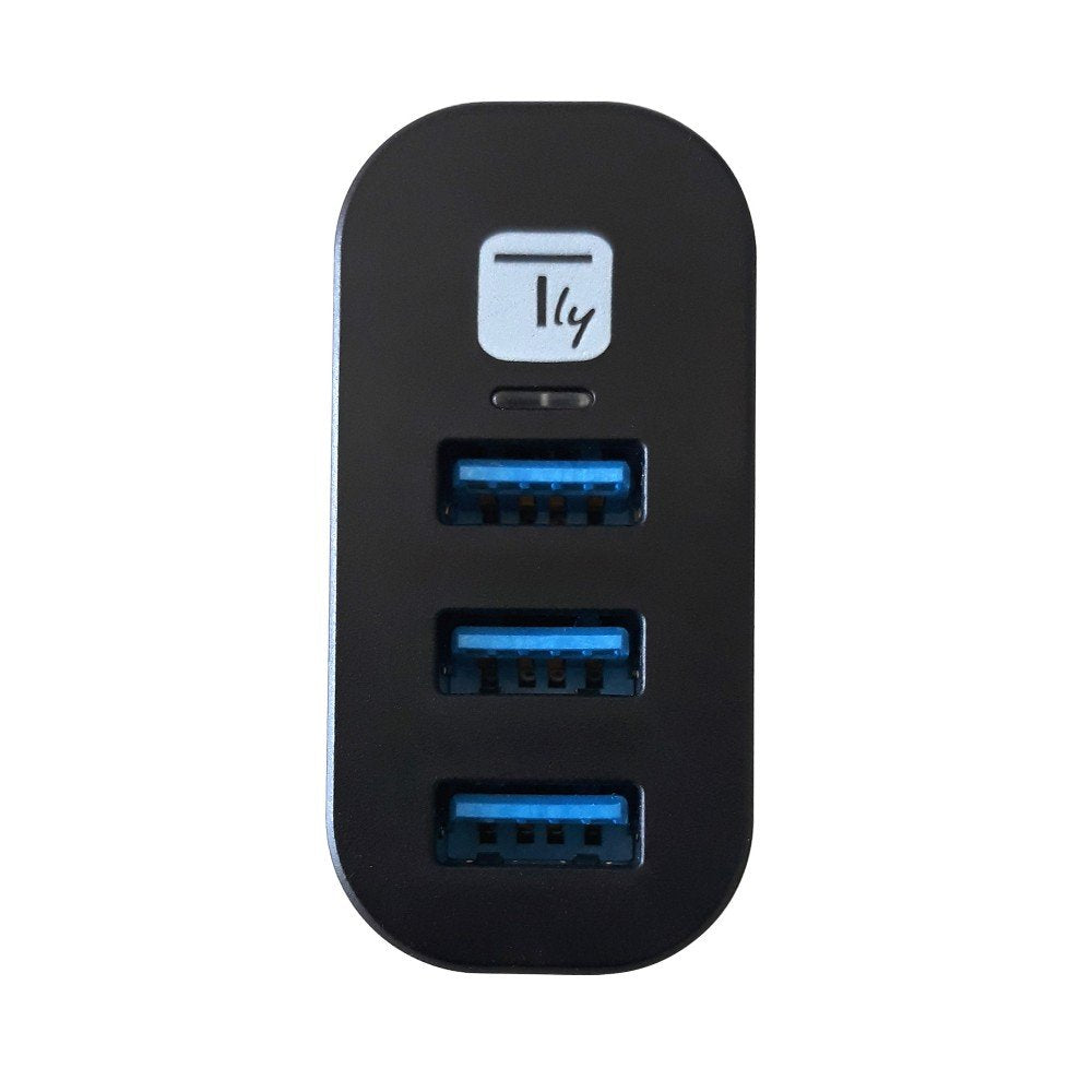 EAN 8059018361766 - Techly IUSB3-HUB3-ROTB hub de interfaz USB 3.2 Gen 1 (3.1 Gen 1) Type-A 5000 Mbit/s Negro imagen 8