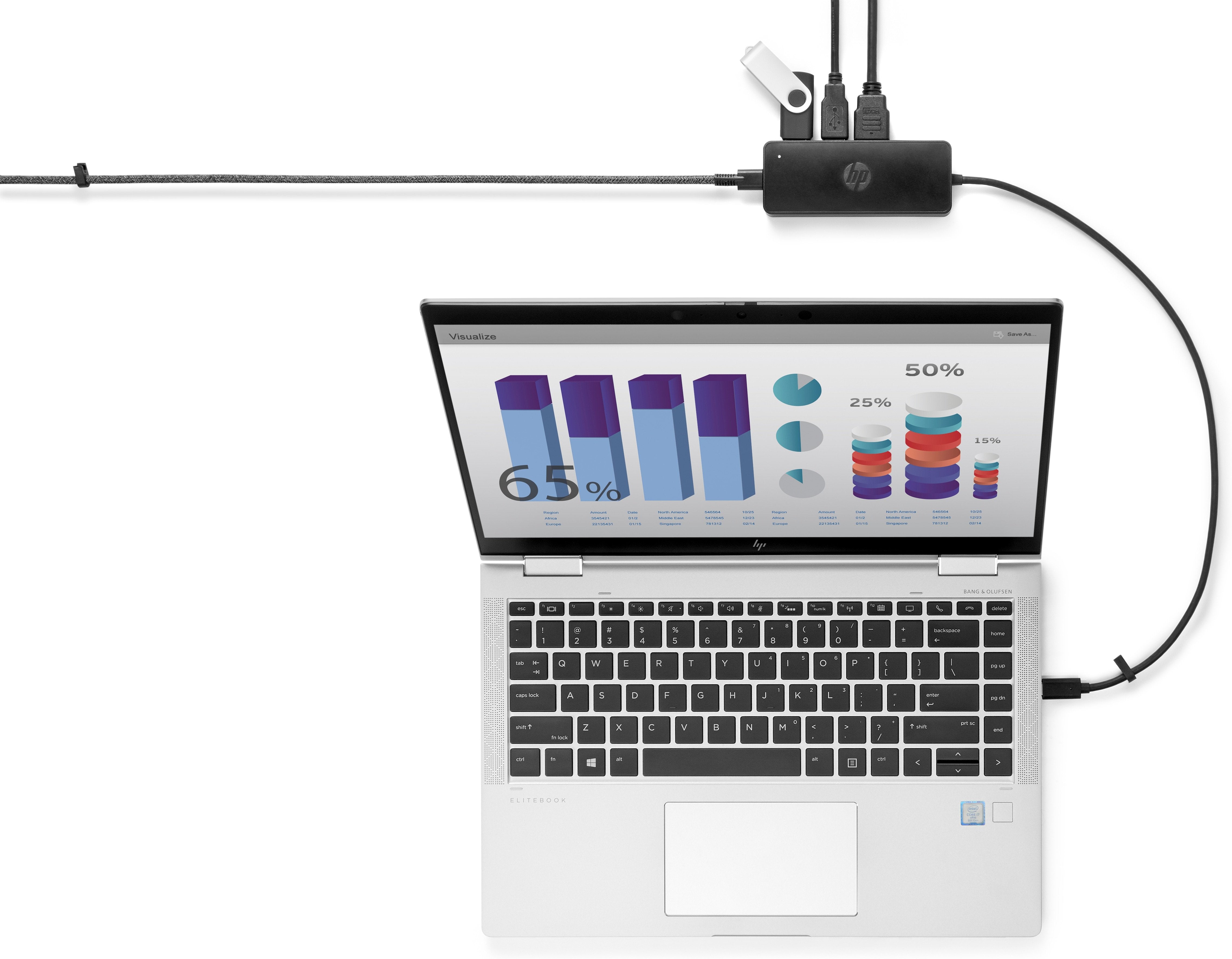 EAN 193905566341 - HP USB-C Travel Hub G2 USB 3.2 Gen 1 (3.1 Gen 1) Type-C Negro imagen 4