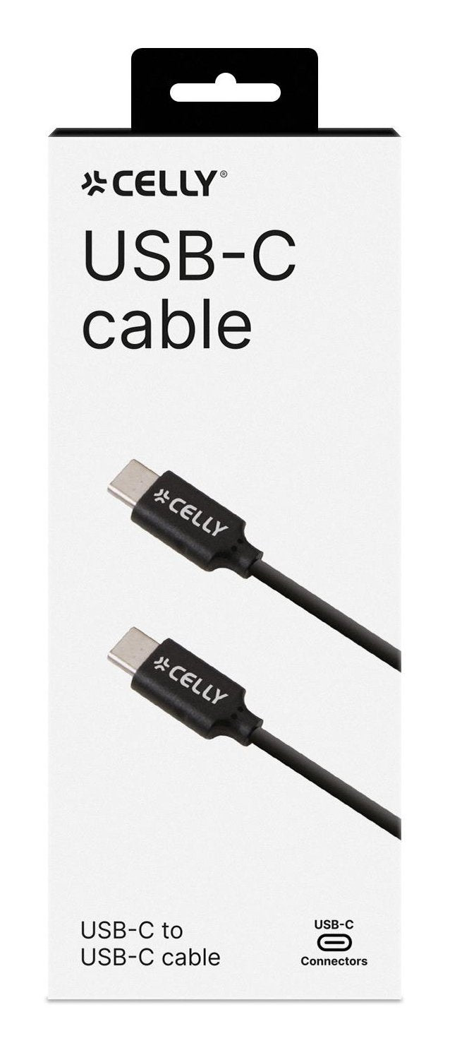 EAN 8021735737834 - Celly USBCUSBCBK cable USB USB 2.0 1 m USB C 60 W Negro imagen 3