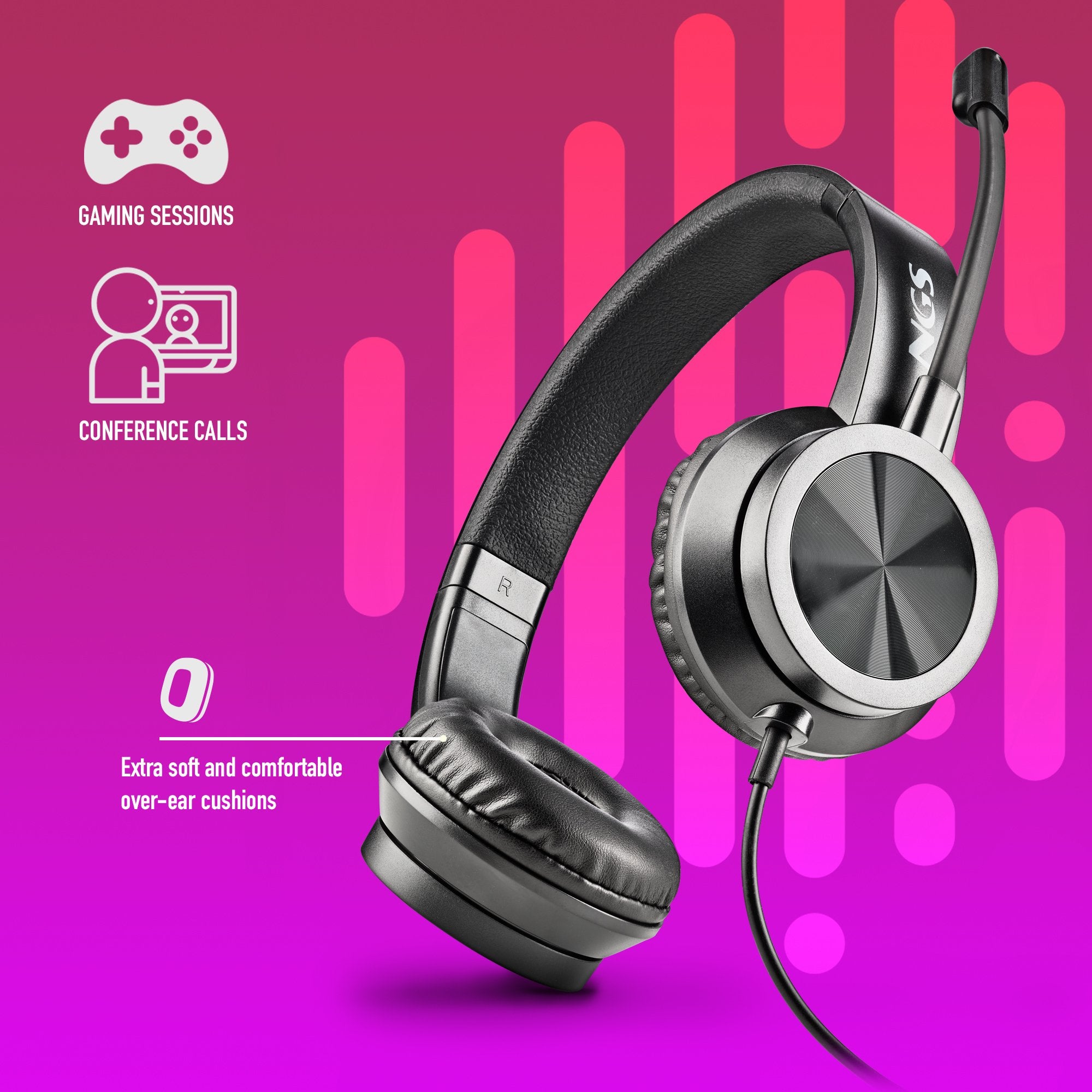 EAN 8435430620955 - NGS MSX 11 PRO Auriculares Alámbrico Diadema Juego Negro imagen 5